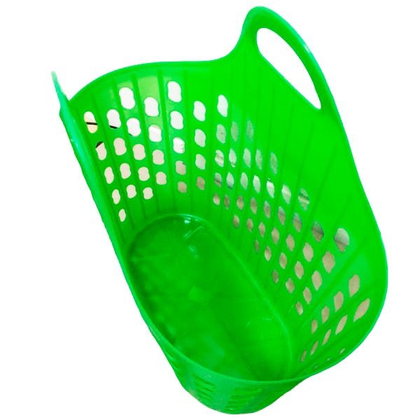 Sacola Bolsa Mercado Feira Brinquedo Multiuso Plástico Verde - 4