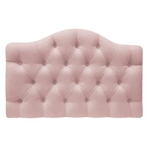 Cabeceira Suspensa Imperatriz 140 cm Casal Suede Rosê - ADJ Decor