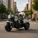 Ver imagem 1 de Mini Moto Esportiva Elétrica Infantil, 6v, 3km/h, Controle Remoto, Cinza, até 30kg