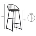 Ver imagem 7 de Banqueta Industrial Aço Preta – Gourmet, Varanda, Living – Banqueta Shell Kit 4