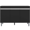 Ver imagem 1 de Balcão de Pia para Cozinha 120 Cm 3 Portas Kadu Preto