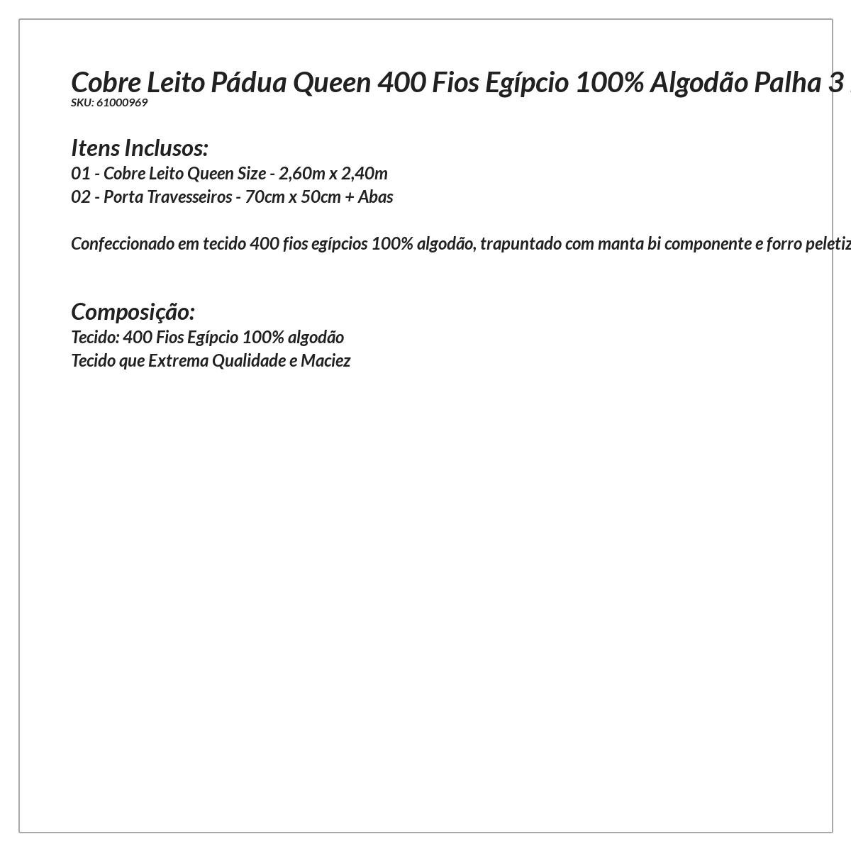 Cobre Leito Queen 400 Fios Egípcio 100% Algodão Palha 3 Peças - 4