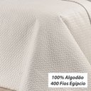 Ver imagem 2 de Cobre Leito Queen 400 Fios Egípcio 100% Algodão Palha 3 Peças