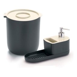 Kit Pia Lixeira,dispenser Detergente,bucha e Sabão Gelo - 1