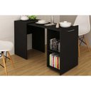 Ver imagem 1 de Mesa Multiuso Escritório Retrátil Me4170 C/ 2 Nichos Preto - Tecno Mobili