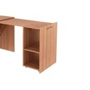 Ver imagem 6 de Mesa Multiuso Escritório Retrátil Me4170 C/ 2 Nichos Preto - Tecno Mobili