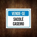 Ver imagem 1 de Placa Vende-Se Sacolé Caseiro 36X46