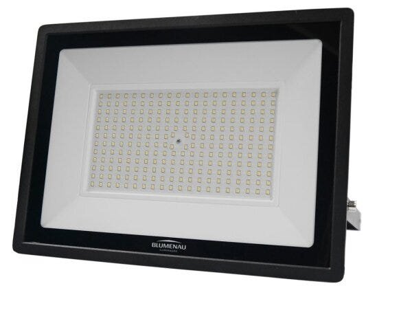 Refletor Blumenau LED Tech 200W Preto Bivolt 6500 K - Branco Frio
