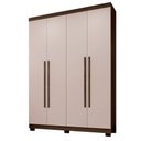 Ver imagem 1 de Guarda Roupa New Master 4 Portas Benetil Imbuia/off White