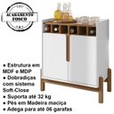 Ver imagem 3 de Barzinho 2 Portas 50522 E Cristaleira Para Sala 50519 Branco Cedro DCASA