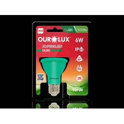 Lâmpada Led Ourolux 6W Superled Verde E27 Bivolt - 2