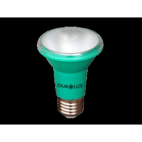 Lâmpada Led Ourolux 6W Superled Verde E27 Bivolt