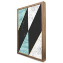 Ver imagem 3 de Quadro Decorativo Caixa Geométrico Mármore Delux Tacolado Moldura Caixa 3cm Madeira sem Vidro 30 X 4
