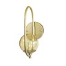 Arandela Parede ONLINE  DOURADO Globo de Vidro AMBAR - 4124-14-AM - 1