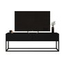 Rack Eros Estilo Industrial 140cm Sala Estar Preto - 1