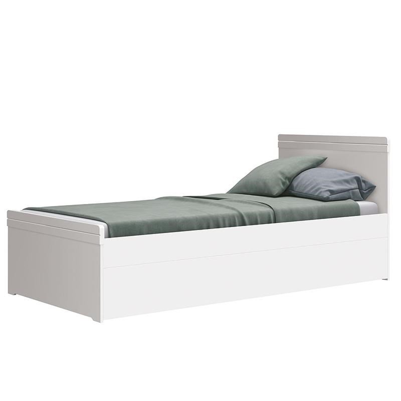 Cama Babá com Auxiliar Nuth Branco Fosco e 2 Colchões Supreme - Reller Móveis - 3