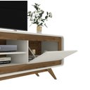 Ver imagem 5 de Rack TV Sala até 65 Polegadas Channel Nature/Off White Fabri Móveis
