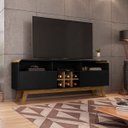 Ver imagem 1 de Rack Larimar para TV até 65 Polegadas Preto Fosco/Cinamomo Bechara