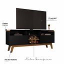 Ver imagem 4 de Rack Larimar para TV até 65 Polegadas Preto Fosco/Cinamomo Bechara