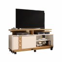 Ver imagem 2 de Rack Bechara Topázio para TV até 55 Polegadas Cinomomo/Off White