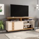 Ver imagem 1 de Rack Bechara Topázio para TV até 55 Polegadas Cinomomo/Off White