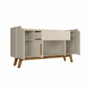 Ver imagem 3 de Aparador Buffet Future 4 Portas 1 Gaveta Off White/Cinamomo Bechara