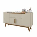 Ver imagem 2 de Aparador Buffet Future 4 Portas 1 Gaveta Off White/Cinamomo Bechara