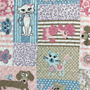 Ver imagem 2 de Kit Cobre Leito Colcha Solteiro 2 Peças Micropercal 150 Fios Kids Pets