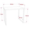 Mesa Escrivaninha Industrial 90cm Trevalla Kuadra Me90-E10 Carvalho - 3