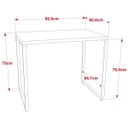 Ver imagem 3 de Mesa Escrivaninha Industrial 90cm Trevalla Kuadra Me90-E10 Carvalho