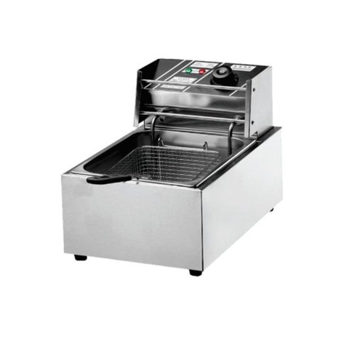 Fritadeira Elétrica 1 Cuba Aço Inox 5 Litros 110v 1800W