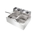 Ver imagem 1 de Fritadeira Elétrica 2 Cubas Aço Inox 10 Litros 220v 5000w