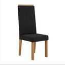Ver imagem 2 de Kit 2 Cadeiras Nice com Espaldar – Tecido Veludo Suede, Pés em Mdf com Sapatilhas Plásticas Mel/
