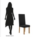 Ver imagem 7 de Kit 2 Cadeiras Nice com Espaldar – Tecido Veludo Suede, Pés em Mdf com Sapatilhas Plásticas Mel/