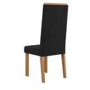 Ver imagem 3 de Kit 2 Cadeiras Nice com Espaldar – Tecido Veludo Suede, Pés em Mdf com Sapatilhas Plásticas Mel/