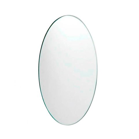 Espelho Multiuso Lapidado Pendurador 60x40 cm Oval