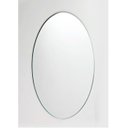 Ver imagem 3 de Espelho Multiuso Lapidado Pendurador 60x40 cm Oval