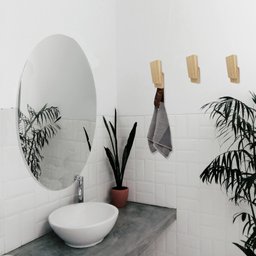 Espelho Multiuso Lapidado Pendurador 60x40 cm Oval - 2