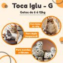 Ver imagem 2 de Cama Iglu e Toca para Gato Luppet com Arranhador Preto Gatinho - G