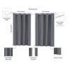 Cortina Blackout Corta Luz Pvc 2,80m X 1,60m Paulo Cezar Enxovais Cinza - 2