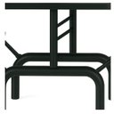 Ver mais imagens de Mesa para Refeitório Escamoteável 04 Lugares Mdp Branco de 25 Mm - Assento Preto - 50401