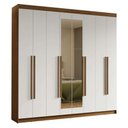 Ver imagem 3 de Guarda-Roupa Casal 8 Portas Batentes com Espelho Saturno Madesa