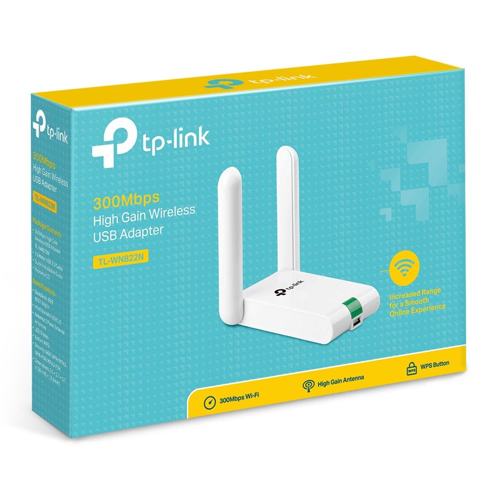 Adaptador Usb Wireless Tp-link Tl-wn822n 300mbps - 4