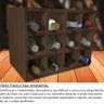 Adega MDF Suporte Nicho De 12 Garrafas Vinho De Parede - 2