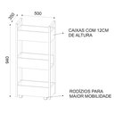 Ver imagem 3 de Fruteira de Chão Preto Base Industrial Preto - Vallisa Decor