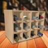 Adega MDF Suporte Nicho De 12 Garrafas Vinho De Parede - 6