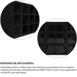 Adega MDF Suporte Nicho De 12 Garrafas Vinho De Parede - 3