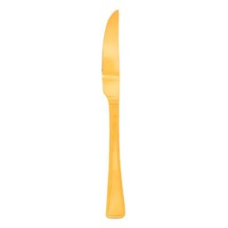 Jogo 8 Facas Dourada de Churrasco Jantar Victoria Gold Inox Fratelli - 2