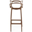Ver imagem 5 de Kit 5 Banqueta Alta Allegra com Encosto Design Cozinha/bancada - Marrom