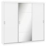 Guarda-Roupa Casal Prime Glass 3 Portas de Correr 4 Gavetas Espelho Thb - 1